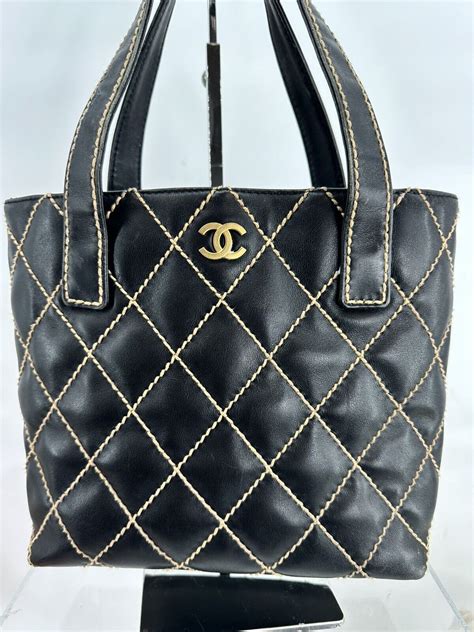 chanel wild stitch tote bag|Chanel wild stitch handbags.